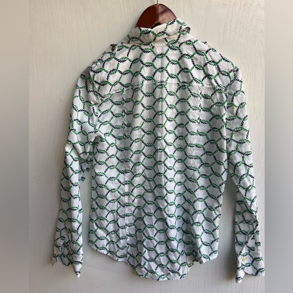 Tory Burch Womens Print Long Sleeved Button Down Blouse Size 8 - Picture 4 of 7